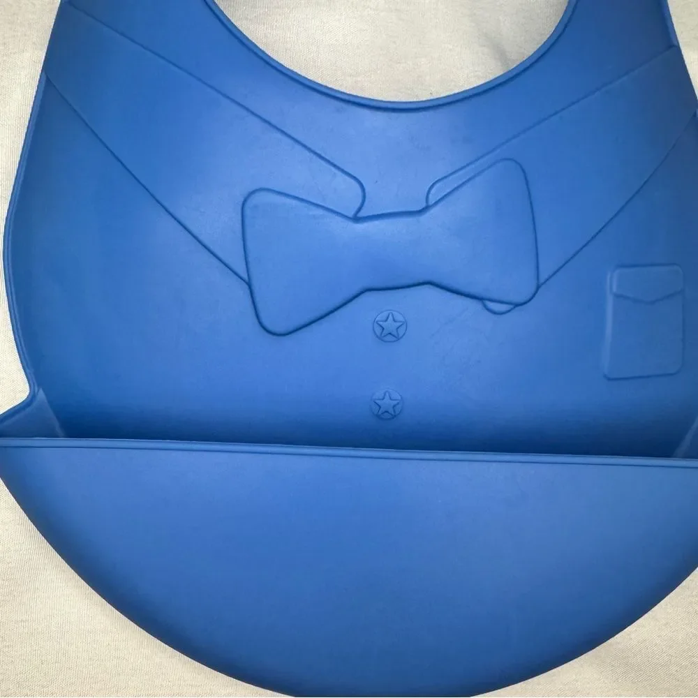 Blue Baby Silicone Bib